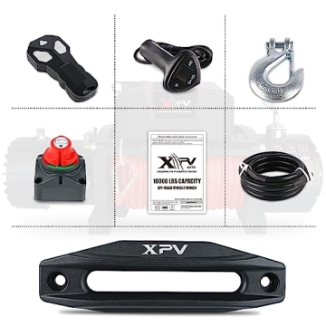 XPV AUTO 10000 lb Electric Winch Waterproof IP67 Off-Road