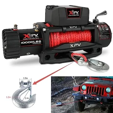 XPV AUTO 10000 lb Electric Winch Waterproof IP67 Off-Road