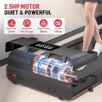 DeerRun Under Desk Treadmill for All Fitness Levels