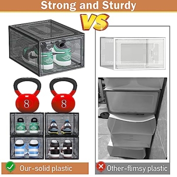 Caktraie Stackable Shoe Organizer - Durable & Stylish