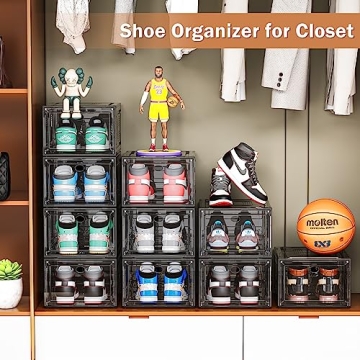 Caktraie Stackable Shoe Organizer - Durable & Stylish