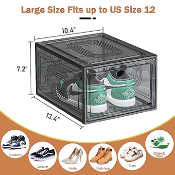 Caktraie Stackable Shoe Organizer - Durable & Stylish