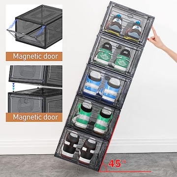 Caktraie Stackable Shoe Organizer - Durable & Stylish