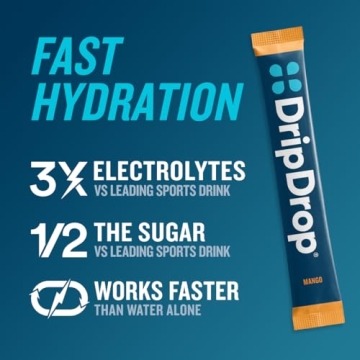DripDrop Hydration Tropical Variety Pack Electrolyte Drink Mix