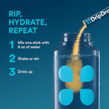 DripDrop Hydration Tropical Variety Pack Electrolyte Drink Mix
