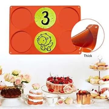 Lutansy Large Silicone Molds for Baking and Crafts