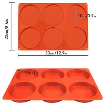 Lutansy Large Silicone Molds for Baking and Crafts