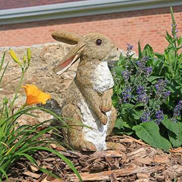 Design Toscano Hopper the Bunny 11 Inch Handcrafted Garden Statue for Indoor and Outdoor Decor