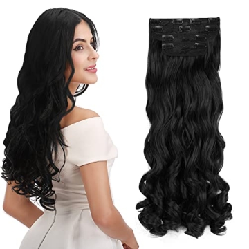 REECHO 20" Curly Wavy Clip in Hair Extensions - Luxurious Volume and Style Options