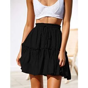 Relipop Women's Flared Short Skirt for Summer Style