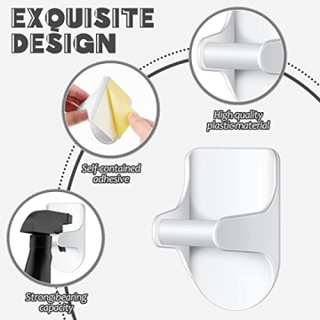 Taiyin 4 Pcs Wall Mount Spray Bottle Holder for Space Saving