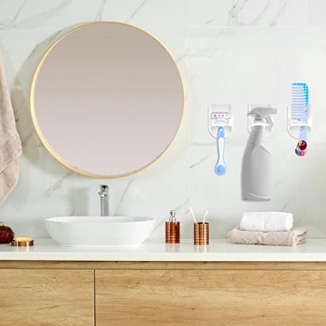 Taiyin 4 Pcs Wall Mount Spray Bottle Holder for Space Saving