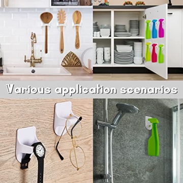 Taiyin 4 Pcs Wall Mount Spray Bottle Holder for Space Saving