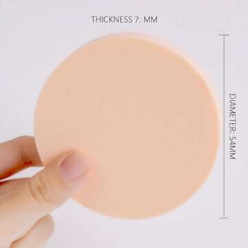 ICSTM 25 Pcs Makeup Sponge Facial Powder Puff Beauty Eye Face Foundation Blender Facial Smooth Powde...