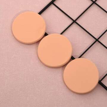 ICSTM 25 Pcs Makeup Sponge Facial Powder Puff Beauty Eye Face Foundation Blender Facial Smooth Powder Puff Cosmetics Blush Applicators Sponges Suitable for all Skin Types (25)