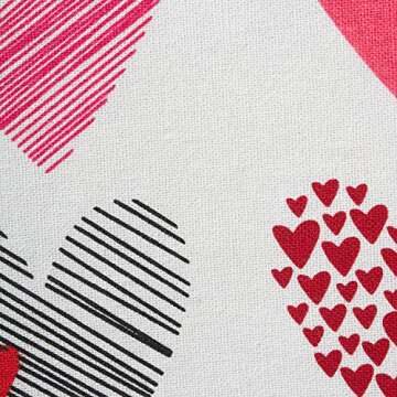DII Valentine's Day Dishtowel Set, 2 Piece, Hearts Collage 18x28