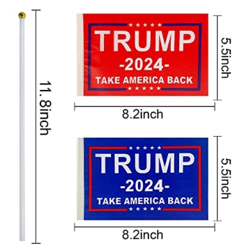 Shop TSMD Trump 2024 Mini Stick Flags for Every Occasion