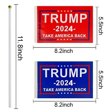 Shop TSMD Trump 2024 Mini Stick Flags for Every Occasion