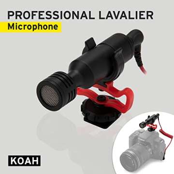 Koah Condenser Camera Microphone – Compact and Portable for Perfect Audio Recording