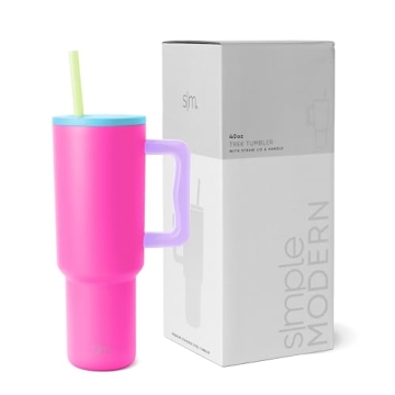 40 oz Insulated Tumbler with Handle & Straw Lid