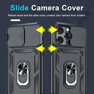 Janmitta iPhone 14 & 13 Case with Kickstand and Protector