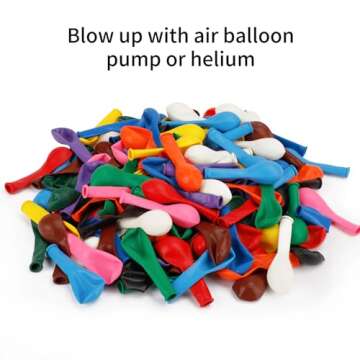 Holicolor 150pcs Balloons 5 Inch 12 Assorted Colors Rainbow Latex Balloons for Party Birthday Baby Shower Anniversary Festival Arch Garland Decoration