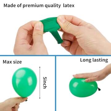 Holicolor 150pcs Balloons 5 Inch 12 Assorted Colors Rainbow Latex Balloons for Party Birthday Baby Shower Anniversary Festival Arch Garland Decoration