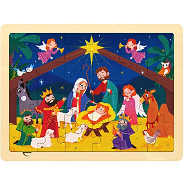 Nativity Scene Kids 24 Piece Puzzle for Ages 3-5