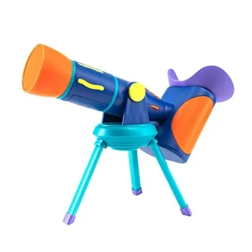 Educational Insights GeoSafari Jr. Talking Telescope (English & Asian Audio Version) - Telescope for Kids, STEM Toys, Interactive Learning for Kids Ages 4+, Space Toys for Kids