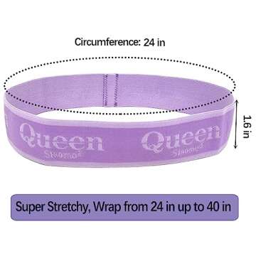 Siaomo Bed Sheet Organizer Bands, Sheet Set Storage Size Marking Bands, Elastic Bedding Sheet Straps Wraps for Organizing Linen Closet（Queen 4PCs | Purple）