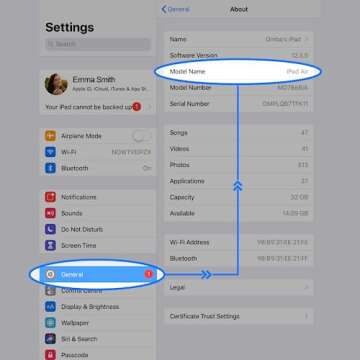 Ocushield Anti Blue Light Tempered Glass Screen Protector for Apple iPad 10.9” - 10th Gen - Blue L...