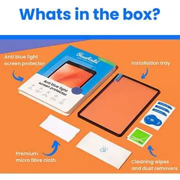 Ocushield Anti Blue Light Tempered Glass Screen Protector for Apple iPad 10.9” - 10th Gen - Blue Light Filter for iPad - Anti Glare - Protect Your Eyes & Improve Sleep