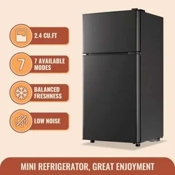 Shop DEMULLER 2.4 Cu.ft Mini Fridge for Small Spaces