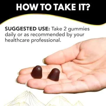 Pure Shilajit Supplement Gummies with Black Seed Oil, High Potency Pure Himalayan Resin for Energy, Immune Support, and Cognitive Function, Lab Tested Chewables