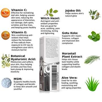 Natural Anti-Aging Facial Serum Vitamin C Complex - Anti-Wrinkle Face Serum Effects For Women & Men ...