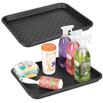 iDesign Under Sink Tray Set - Durable & Versatile Solution