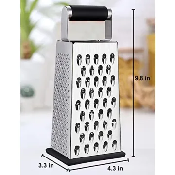 Kaishun Cheese Grater - Stainless Steel 4-Sided Slicer
