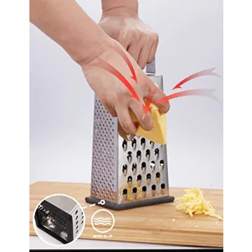 Kaishun Cheese Grater - Stainless Steel 4-Sided Slicer