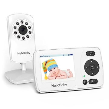 HelloBaby Monitor with Camera and Audio, 1000ft Long Range Video Baby Monitor-No WiFi, Night Vision,...