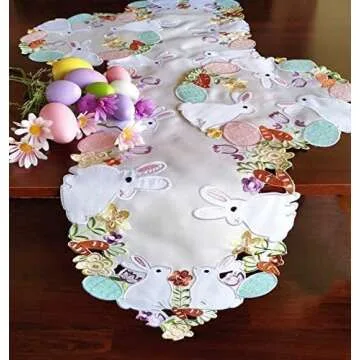 Elegant Easter Table Runner for Spring Celebrations