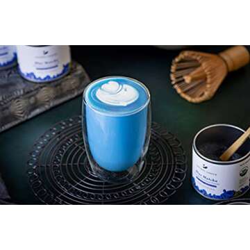 Ancient Choice - Blue Matcha (50 grams) | Butterfly Pea Flower Powder Tea | Medium Grind | Sun-dried...