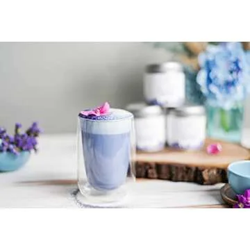 Ancient Choice - Blue Matcha (50 grams) | Butterfly Pea Flower Powder Tea | Medium Grind | Sun-dried in Thailand | Non-GMO | No Plastic | Non-Plastic Packaging | Gourmet Superfood