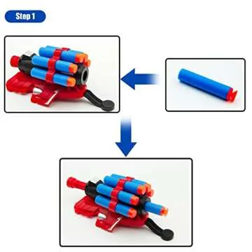 keumi 2 Sets Spider Web Shooters Cosplay Launcher Gloves with Wrist Toy Set Hero Webs Shooter Easter Basket Stuffers