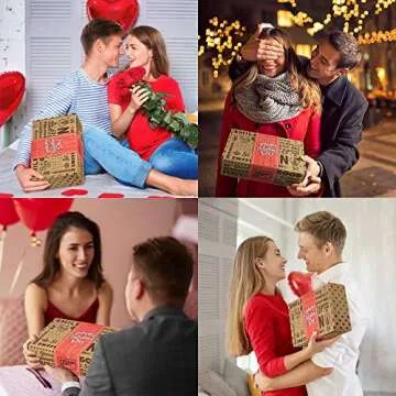 VINTAGE CANDY CO. Valentines Day 2025 Care Package – Vday Gift Basket with Chocolate Hearts, Kisses, Snacks & Sweet Treats – Fun and Unique Gift Idea for Women, College Students, Men