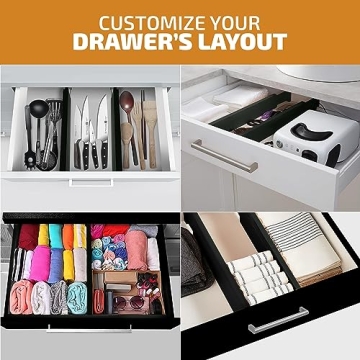 Bambüsi Expandable Bamboo Drawer Dividers for Easy Organization