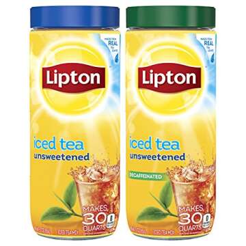 Lipton Unsweetened Iced Tea, Mix, 30 qt (3 Ounce, Pack of 3)