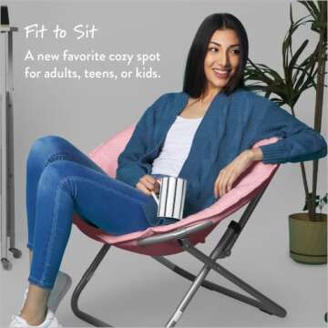 Urban Lifestyle Faux Fur Saucer Chair for Cozy Relaxation