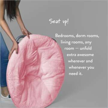 Urban Lifestyle Faux Fur Saucer Chair for Cozy Relaxation