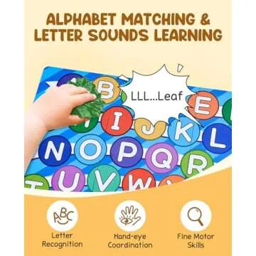 JoyCat Mystery Alphabet Box for Kids 26 PCS Letters Sorting Matching Game Activities Letter Sounds F...