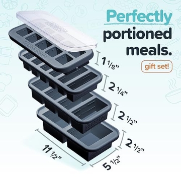 Souper Cubes Silicone Freezer Molds for Easy Meal Prep